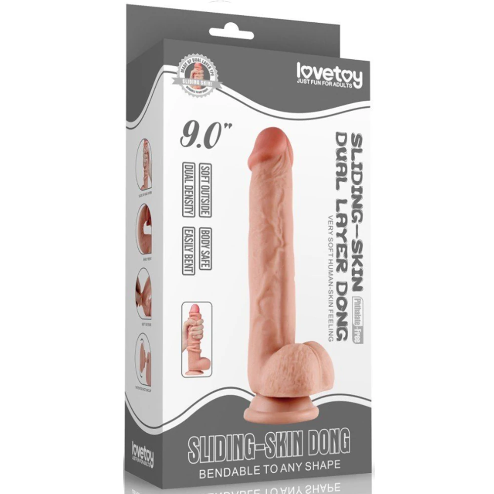 Lovetoy Hareketli Dış Yüzey Özel Seri Ultra Yumuşak 24 Cm Realistik Penis