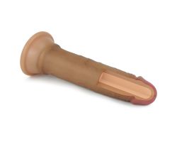 Lovetoy Nature Cock Serisi Özel Çift Dokulu 18 cm Esmer Realistik Penis