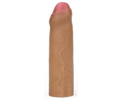 Lovetoy Nature-Extender Serisi Ultra Esnek Özel Silikonlu Sünnetsiz Esmer  Penis Kılıfı