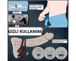 Nest 9 Modlu Titreşimli Kumandalı Testis ve Penis Halkası 