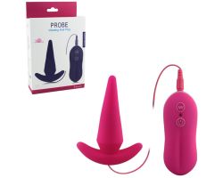 Özel Tasarım Pembe Kumandalı Titreşime Sahip Anal Plug
