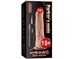 Parkar 18 Cm Oynar Başlı 6 Mod ve 6 Hıza Sahip Realistik Vibratör