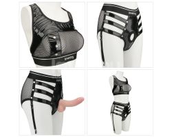 Rebellion Reign Iconic Harness Strap on Deri Çamaşır ve Penis Kemeri