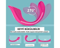 Ribbon Pro Kıkırdaklı Çiftlere Özel Kumandalı Giyilebilen 9 Modlu Titreşimli Vibratör