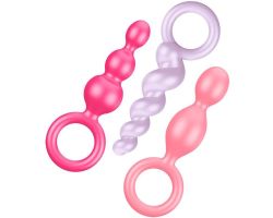 Satisfyer Booty Call Renkli Silikon 3 Lü Anal Set