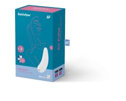 Satisfyer Curvy 2+ White Klitoris Stimülatörü ve App Kontrol Titreşimli Vibratör