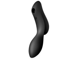 Satisfyer Curvy Trinity 2 Black Emişli&Titreşimli Klitoris Uyarıcı Vibratör