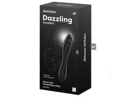 Satisfyer Dazzling Crystal 1 Yüksek Kaliteli Borosilikat Siyah Cam Yapay Penis