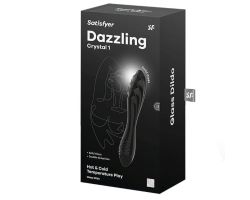 Satisfyer Dazzling Crystal 1 Yüksek Kaliteli Borosilikat Siyah Cam Yapay Penis