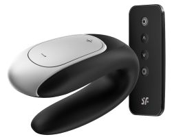 Satisfyer Double Fun Black Telefon Kontrollü Çiftlere Özel Vibratör