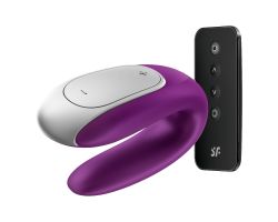 Satisfyer Double Fun Violet Telefon Kontrollü Çiftlere Özel Vibratör