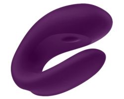 Satisfyer Double Joy Violet Telefon Kontrol Çiftlere Özel Vibratör	
