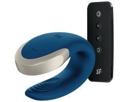 Satisfyer Double Love Blue Kumandalı ve Telefon Kontrollü Çiftlere Özel Vibratör