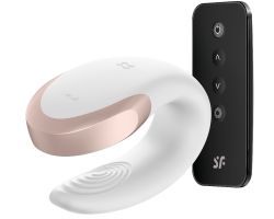 Satisfyer Double Love White Telefon Kontrollü Çiftlere Özel Vibratör