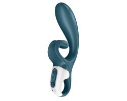 Satisfyer Hug Me GrayBlue App Kontrollü 2 Güçlü Titreşim Motorlu Rabbit Vibratör