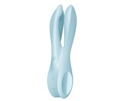 Satisfyer Threesome 1 Light Blue 3 Motorlu Esnek Güçlü titreşimli Vibratör 