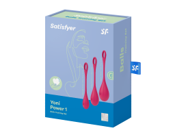Satisfyer Yoni Power 1 Red Silikon 3 Adet Kegel Egzersiz Top Seti