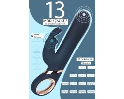 Scarlett G-Bölgesi ve Klitoris Uyarıcı Şarjlı Rabbit Vibratör