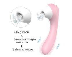Screaming 9 Modlu Eşim Yapabilen & 9 Modlu Titreşimli Çift Taraflı Kullanılabilen Vibratör