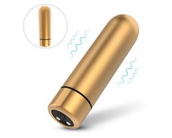 Seed-3 9 Fonksiyonlu Titreşimli Şarjlı Su Geçirmez Mini Gold Vibratör