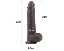 Sliding Hareketli Dış Yüzey Özel Seri Ultra Yumuşak 23 Cm Realistik Penis
