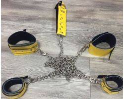 Tasmalı El Ve Ayak Kelepçesi Sarı