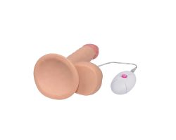 Ultra Yumuşak Özel Dokulu 22 Cm Titreşimli Realistik Strap On Penis