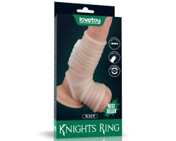 Wave Knights Ring Titreşimli Testis ve Yarım Penis Kılıfı