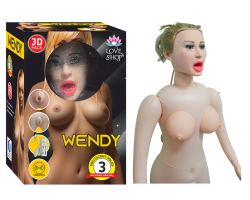 Wendy 3 İşlevli Ses Özellikli ve Titreşimli Şişme Bebek