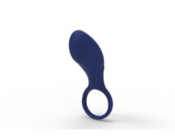 Wowyes B9 Şarjlı 10 Farklı Titreşimli Su Geçirmez Lüks Mavi Penis Halkası