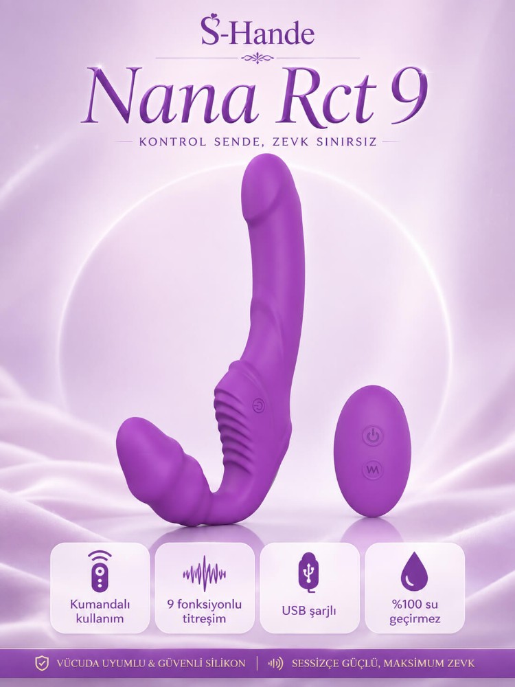Nana Rct 9 Modlu Titreşimli Kumandalı Çiftlere Özel Strapless Vibratör