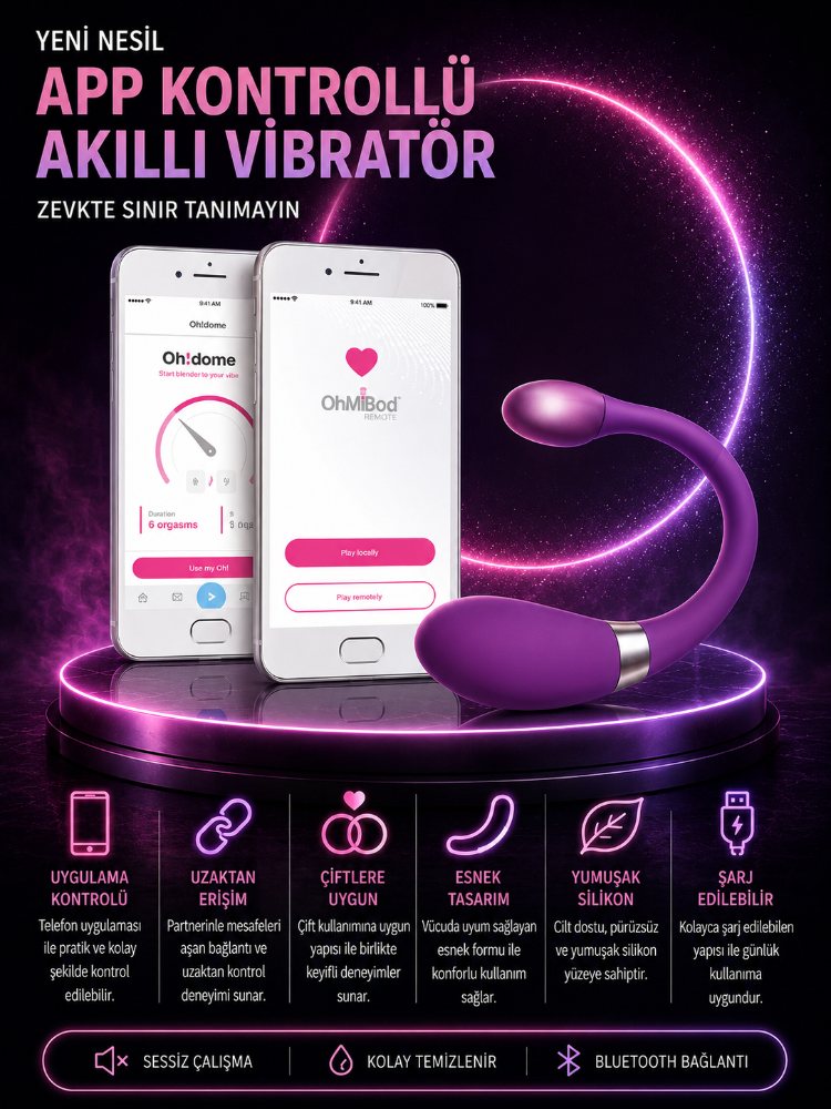 OhMiBod Esca 2 Akıllı Telefondan Kontrol Edilebilen Giyilebilir Vibratör