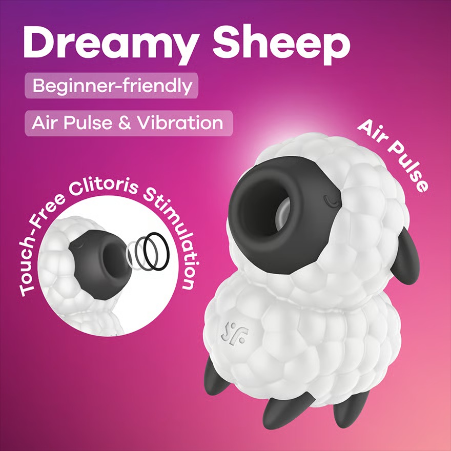 Satisfyer Dreamy Sheep USB-C Şarjlı Hava Dalgalı Vibratör