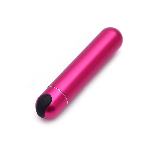 10 Titreşim Fonksiyonlu Şarjlı Su Geçirmez Pembe Metal Mini Vibratör
