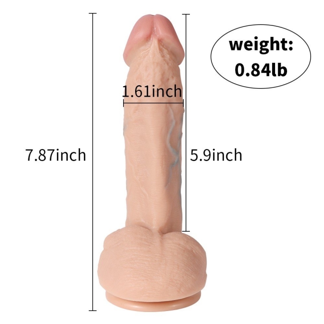 Bruce Ultra Gerçekçi Yumuşak Çift Katmanlı 20 Cm Realistik Penis