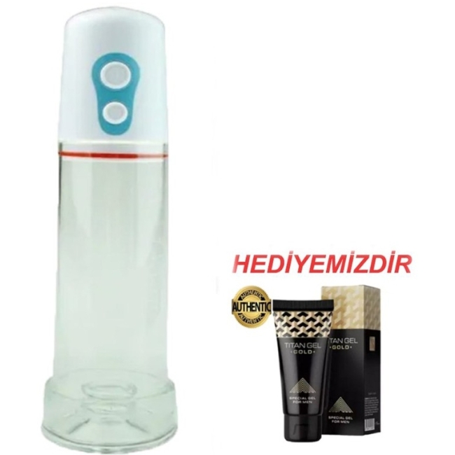 Acrilic Man Otomatik Vakum Yapabilen Penis Pompası