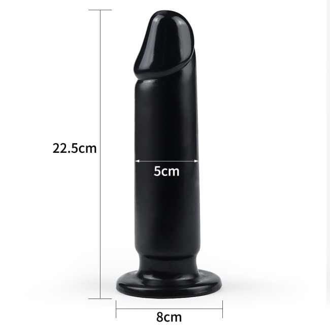 Anal Siyah 23 Cm Büyük Boy Dildo Plug