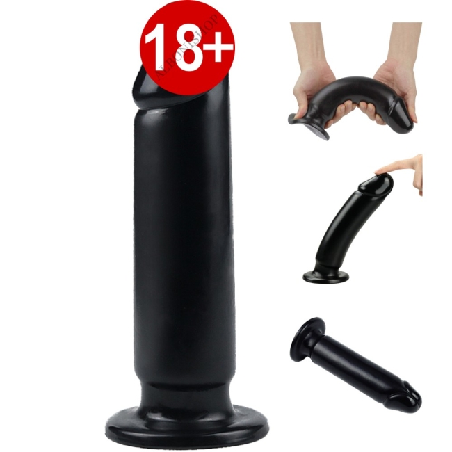 Anal Siyah 23 Cm Büyük Boy Dildo Plug