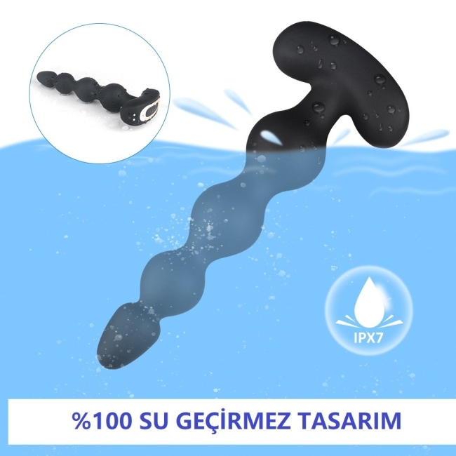 Andrew 9 Modlu Titreşimli Kumandalı Boğumlu Anal Plug & Vibratör