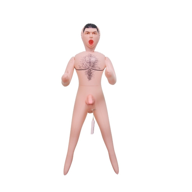 Big Jack 18 cm Titreşimli Penisli Şişme Erkek