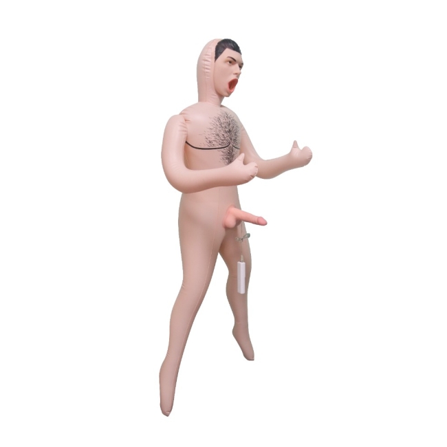 Big Jack 18 cm Titreşimli Penisli Şişme Erkek