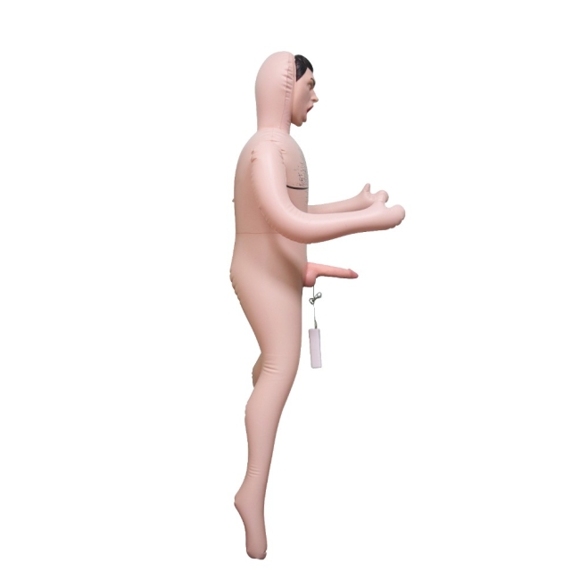 Big Jack 18 cm Titreşimli Penisli Şişme Erkek