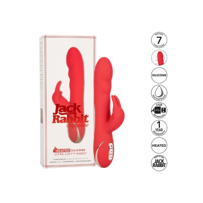 CalExotics Heated Ultra Soft Isıtmalı Rabbit Vibratör