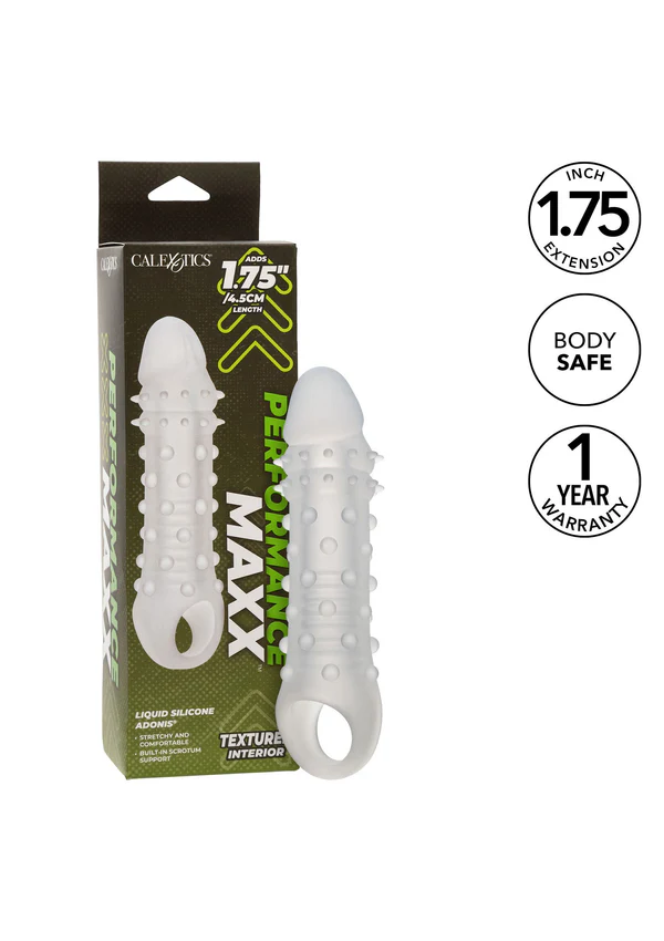 Calexotıcs Liquid Silicone Adonis Tırtıklı Penis Kılıfı