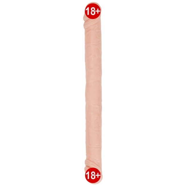 Çift Taraflı 45 Cm Damarlı Bükülebilen Ultra Gerçekçi Lezbiyen Penis