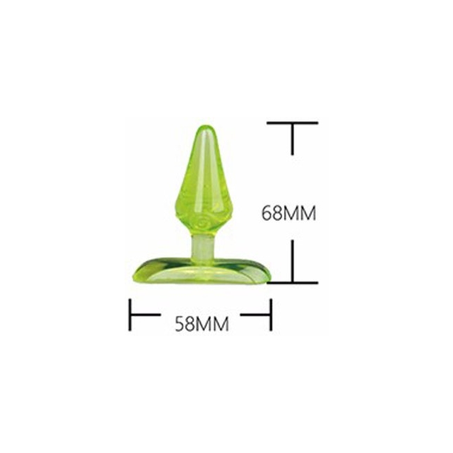 Cnw Jel Dokulu Mini Anal Plug-Yeşil