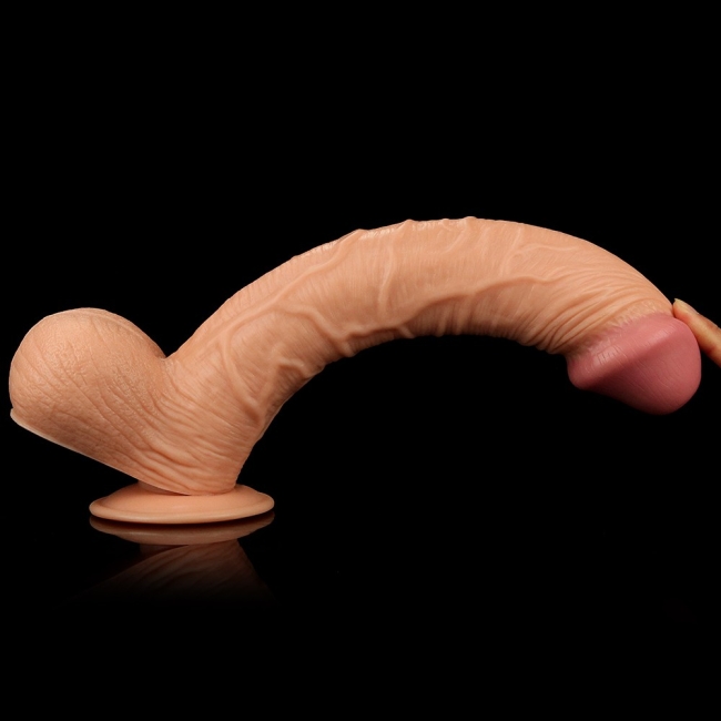 Damarlı King Sized  30 Cm Dev Realistik Penis 