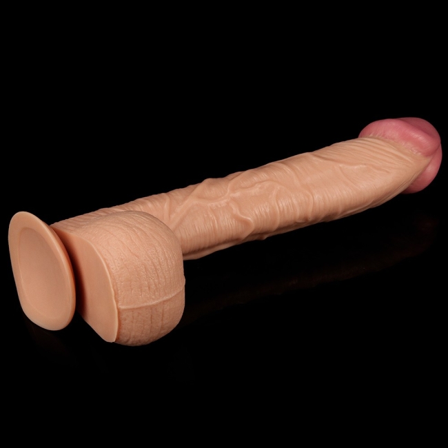 Damarlı King Sized  30 Cm Dev Realistik Penis 
