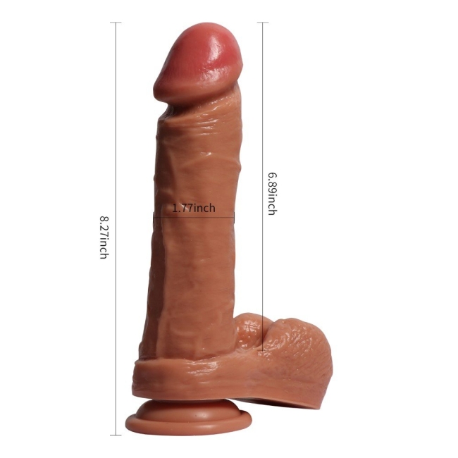 Desert Wolf 21 cm Ekstra Yumuşak Çift Katmanlı Belden Bağlamalı Penis