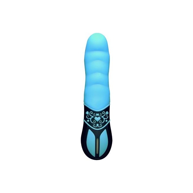 Design For Climax 10 Fonksiyonlu Led Işıklı Titreşimli Modern Turkuaz Vibratör
